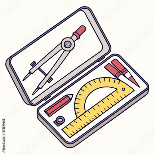 Drawing tools in case