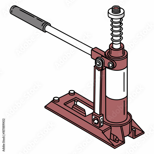 Hydraulic jack illustration