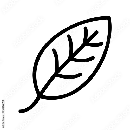 Simple leaf icon