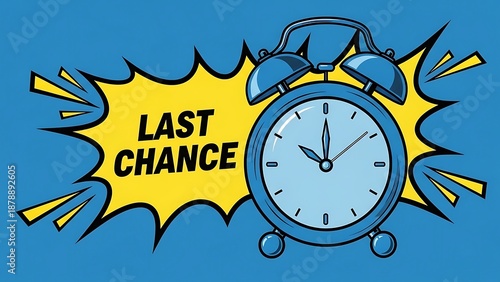 Last chance alert with alarm clock