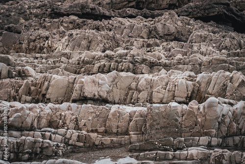 stone wall in the coast