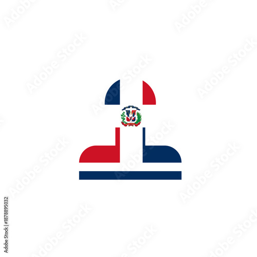 Dominican Republic Flag Male Id Card In Icon 41