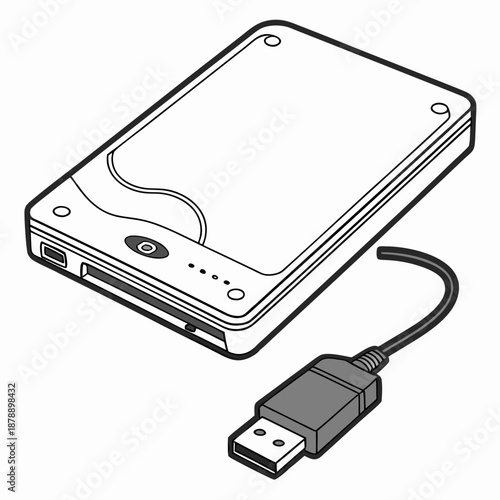 External hard drive with usb cable