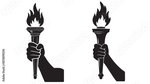 Torch Emblem With Radiating Rays Forming An Idaho State Outline Representing Human Rights And Civic Unity