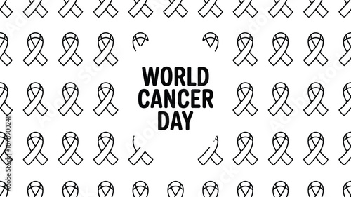 Celebrating world cancer day Vector
