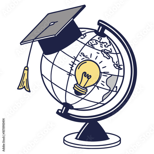Education and innovation globe