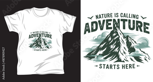 Hiking Graphic vector t shirt design print