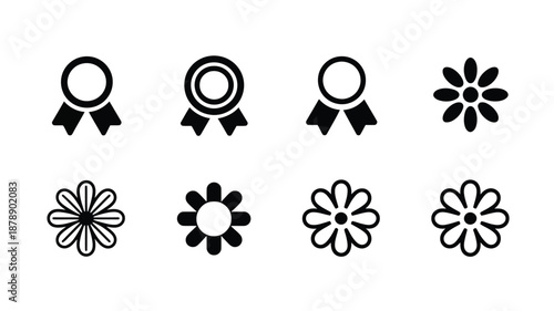 Collection of abstract symbols Vector