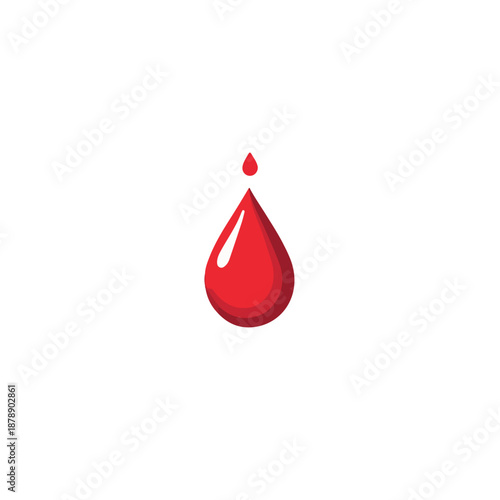 Medical Blood Donation and Test Illustration Isolated