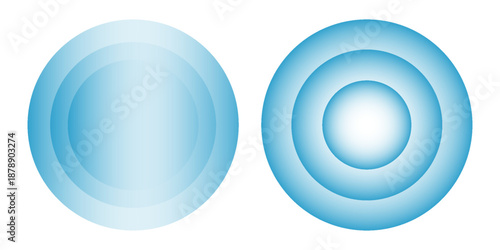 Sound wave. Signal concentric circle. Round light effect. Wifi range. Radio station signal. Water ripple with circle waves. A place or a painful point. Radar screen. Vector effect.