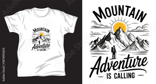 Hiking Graphic vector t shirt design print