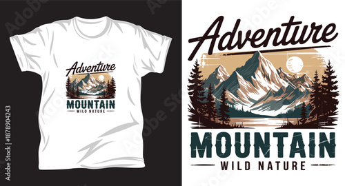 Hiking Graphic vector t shirt design print