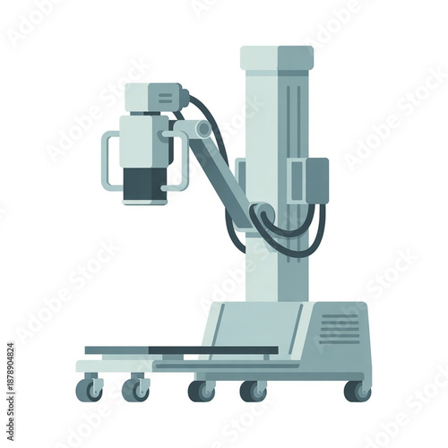 Mobile X-Ray Radiology Device Vector