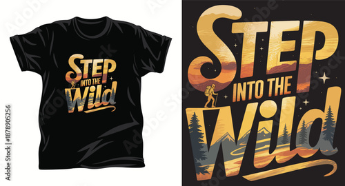 Hiking Graphic vector t shirt design print