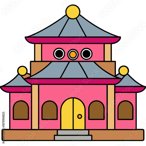 Traditional asian temple