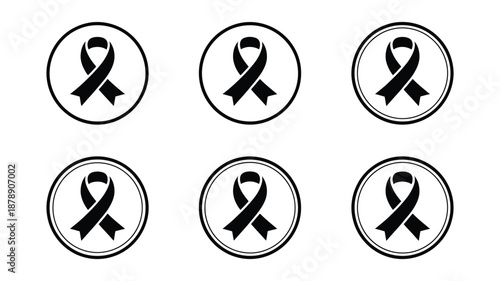Collection of awareness ribbons Vector
