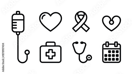 Medical symbols collection Vector