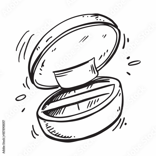 Open compass illustration