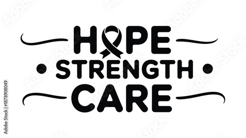 Hope, strength, care Vector