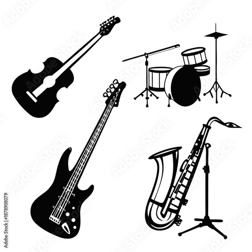 Collection of musical instruments