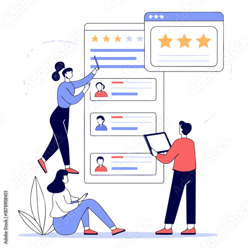 Team collaboration on online review system