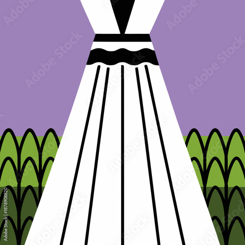 Illustrated teepee