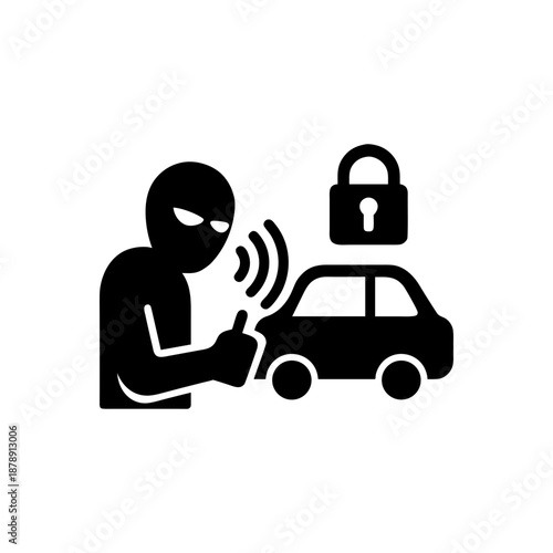 Electronic Car Signal Icon