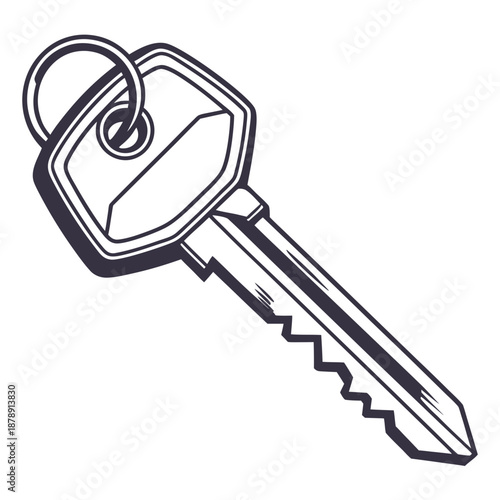 House key illustration