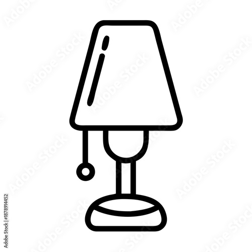 Table lamp icon