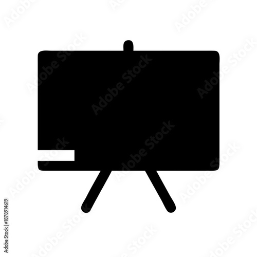 Easel with canvas