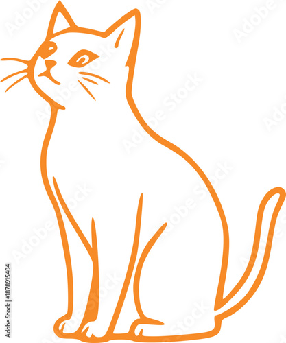 Cute Cat Illustration Graphic 