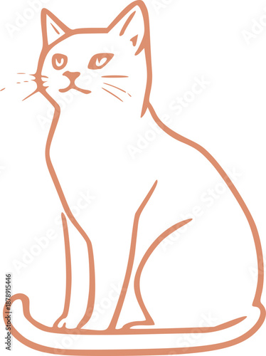 Cute Cat Illustration Graphic 