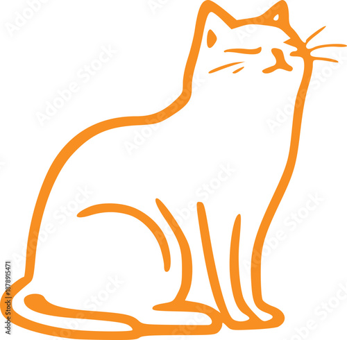 Cute Cat Illustration Graphic 