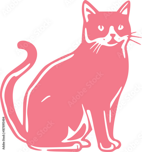 Cute Cat Illustration Graphic 