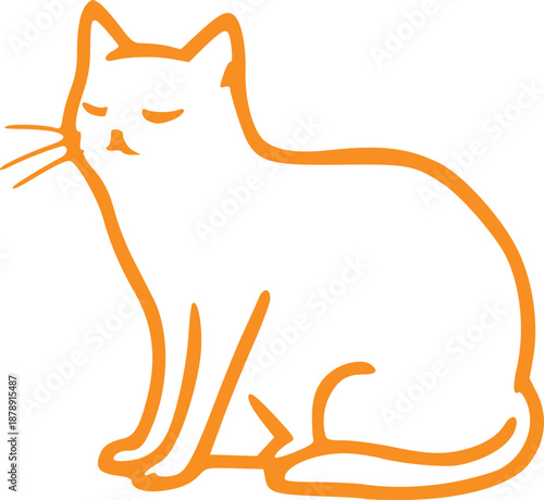 Cute Cat Illustration Graphic 