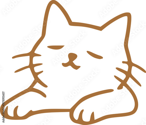 Cute Cat Illustration Graphic 