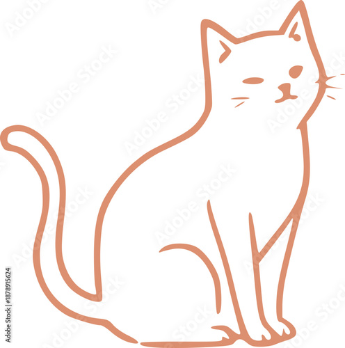 Cute Cat Illustration Graphic 
