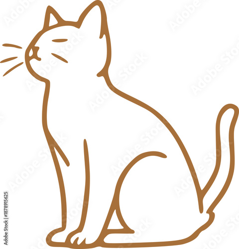 Cute Cat Illustration Graphic 