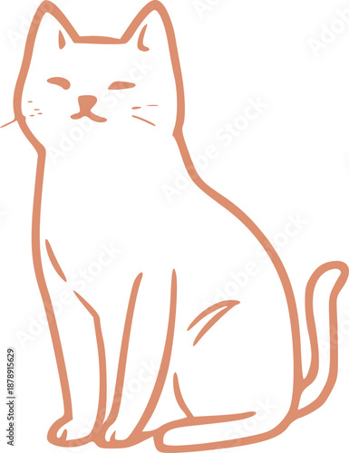 Cute Cat Illustration Graphic 