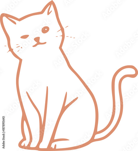 Cute Cat Illustration Graphic 