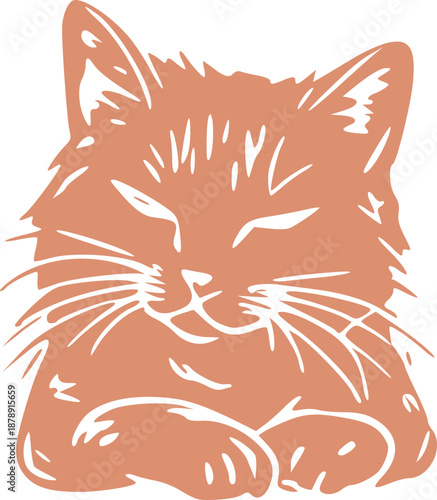 Cute Cat Illustration Graphic 