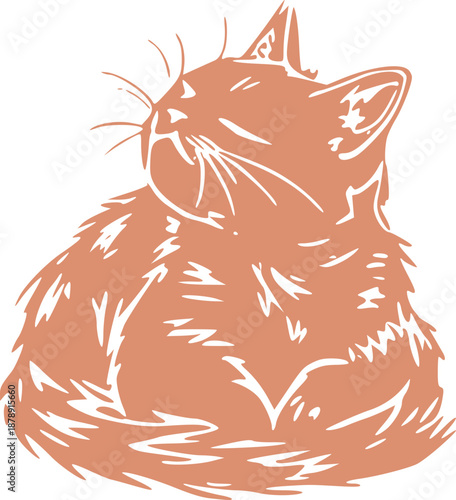 Cute Cat Illustration Graphic 