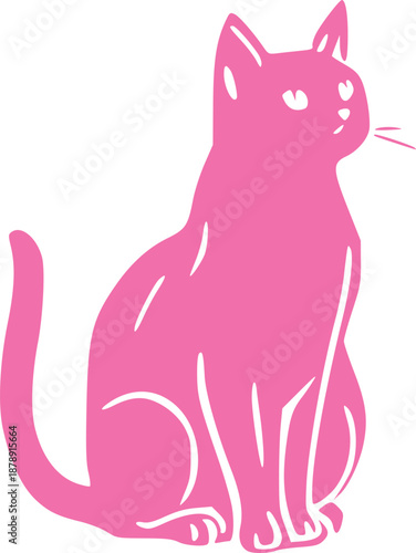 Cute Cat Illustration Graphic 