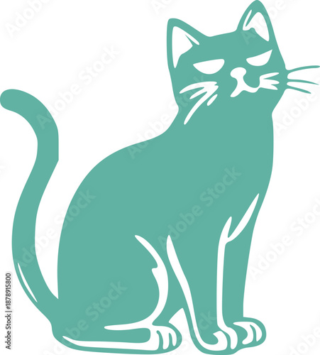 Cute Cat Illustration Graphic 