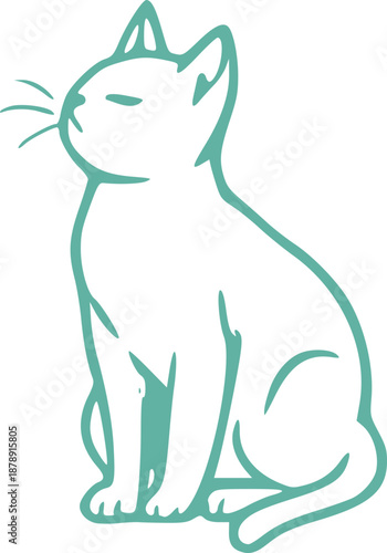 Cute Cat Illustration Graphic 