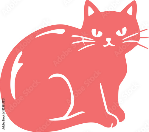Cute Cat Illustration Graphic 
