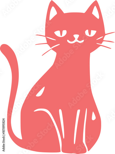 Cute Cat Illustration Graphic 