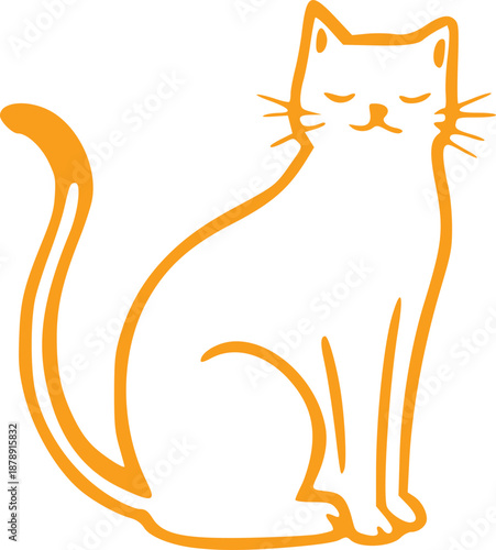 Cute Cat Illustration Graphic 