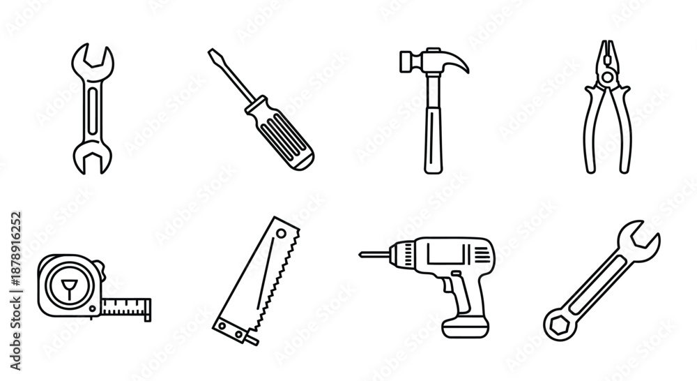 Obraz premium Essential toolkit for diy projects