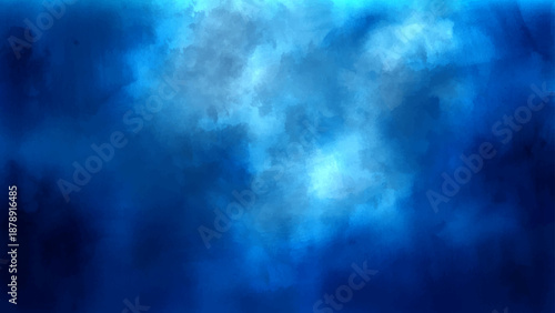 Blue abstract background with rays of light and dark smoke texture features motion of clouds in a night sky backdrop with star color and white fogBlue abstract background with rays of light and dark s